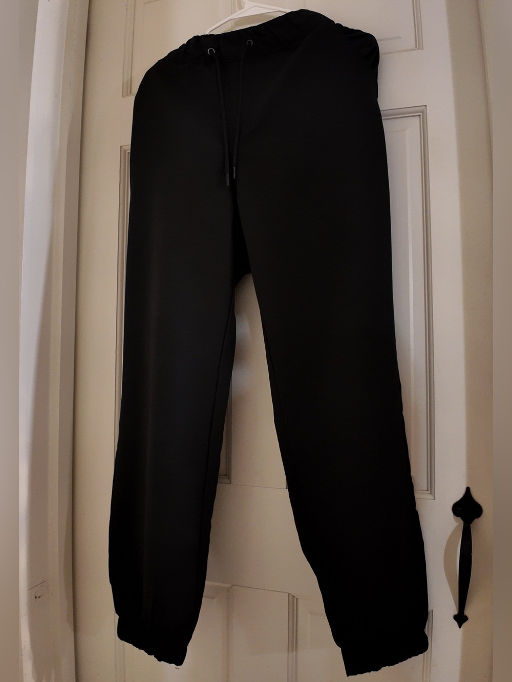 Avenue Black Drawstring Jogger Sweatpants